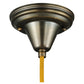 Meyda Lighting Metro Fusion 18" Antique Brass Galatia Pendant Light With Silver Seeded Mercury Shade Glass