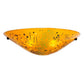 Meyda Lighting Metro Fusion 18" Biscotti Wall Sconce With Amber Shade Glass