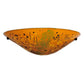 Meyda Lighting Metro Fusion 18" Biscotti Wall Sconce With Amber Shade Glass