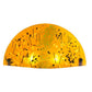 Meyda Lighting Metro Fusion 18" Biscotti Wall Sconce With Amber Shade Glass