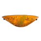 Meyda Lighting Metro Fusion 18" Biscotti Wall Sconce With Amber Shade Glass