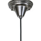 Meyda Lighting Metro Fusion 18" Brushed Nickel Galatia Pendant Light With Clear Scalloped Branches Shade Glass
