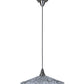 Meyda Lighting Metro Fusion 18" Brushed Nickel Galatia Pendant Light With Clear Scalloped Branches Shade Glass