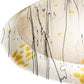 Meyda Lighting Metro Fusion 18" Ramoscelli White & Brown Shade Fused Glass