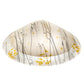 Meyda Lighting Metro Fusion 18" Ramoscelli White & Brown Shade Fused Glass
