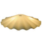 Meyda Lighting Metro Fusion 18"W x 4"H Almond Spectrum Scalloped Shade Glass