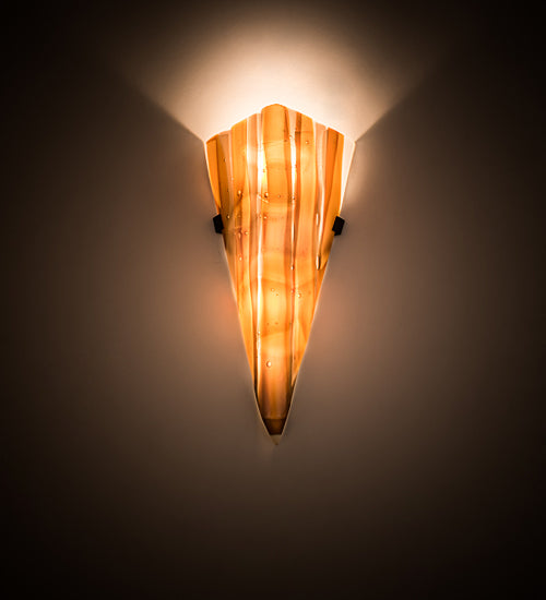 Meyda Lighting Metro Fusion 193198 8" 2-Light Marina Wall Sconce With Multi-Colored Shade Glass