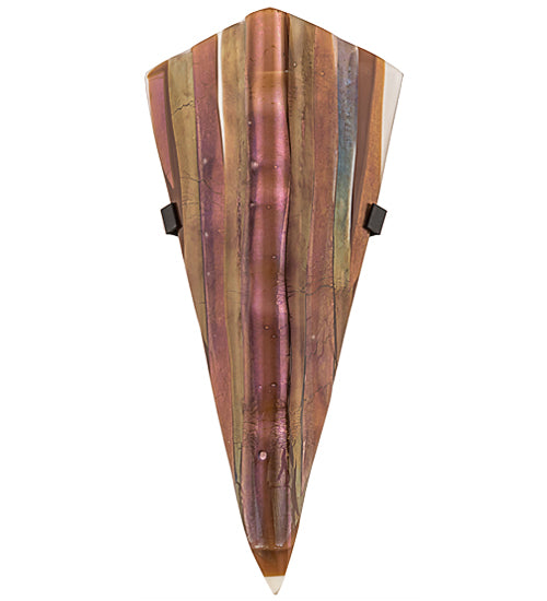 Meyda Lighting Metro Fusion 193198 8" 2-Light Marina Wall Sconce With Multi-Colored Shade Glass