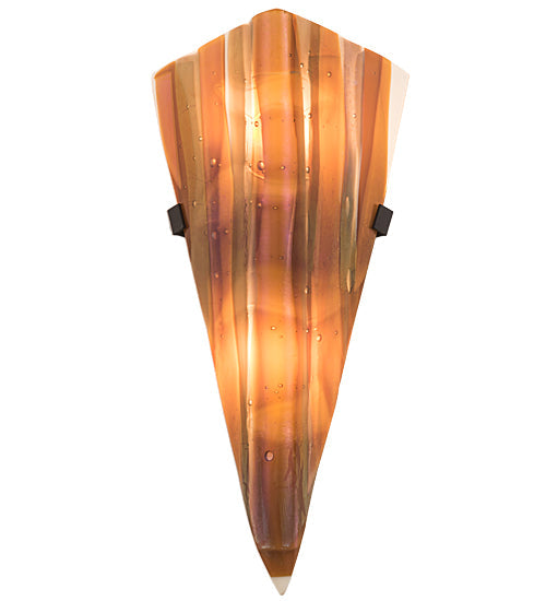 Meyda Lighting Metro Fusion 193198 8" 2-Light Marina Wall Sconce With Multi-Colored Shade Glass