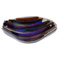 Meyda Lighting Metro Fusion 19"W x 5"H Multi-Colored Oceano Shade Glass