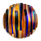 Meyda Lighting Metro Fusion 19"W x 5"H Multi-Colored Oceano Shade Glass