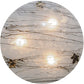 Meyda Lighting Metro Fusion 20" 3-Light Polished Nickel Branches Semi-flush Mount Ceiling Light With Frosted White Shade Glass and Maple Leaves