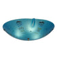 Meyda Lighting Metro Fusion 20" 3-Light White Flush Mount Light With Electra Blue Shade Glass