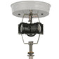 Meyda Lighting Metro Fusion 20" 3-Light White Flush Mount Light With Electra Blue Shade Glass