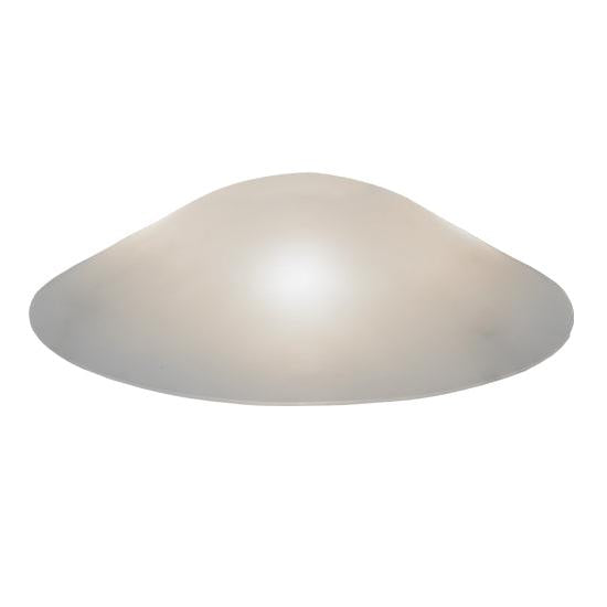 Meyda Lighting Metro Fusion 20" Frosted Clear Cone Shade Glass