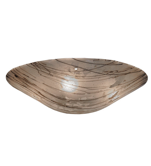 Meyda Lighting Metro Fusion 20"W x 5"H Branches White and Black Shade Glass