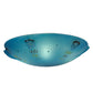 Meyda Lighting Metro Fusion 20"W x 5"H Electra Blue Shade Glass