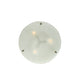 Meyda Lighting Metro Fusion 21" 3-Light Nickel Deco Ball Inverted Pendant Light With Frosted Clear Shade Glass