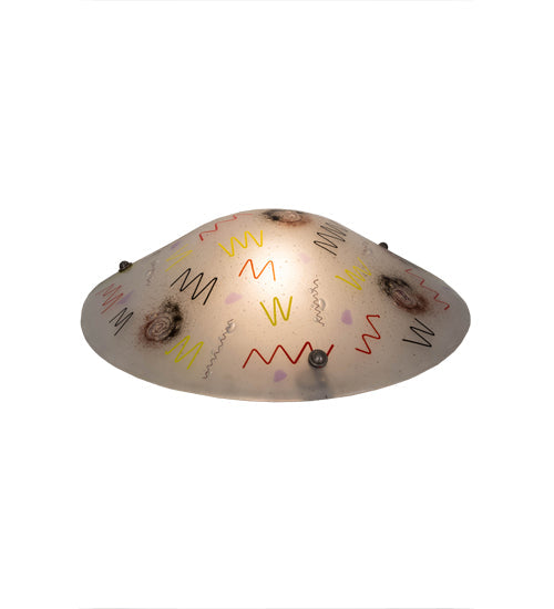 Meyda Lighting Metro Fusion 21" Super Nova Multi-Colored Shade Glass