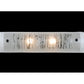 Meyda Lighting Metro Fusion 22" 2-Light Nickel Twigs Vanity Light With White and Gray Shade Glass