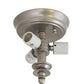 Meyda Lighting Metro Fusion 23" 3-Light Gray Moonscape Flush Mount Light With Clear and Gray Shade Glass