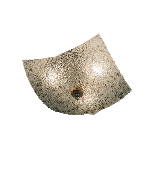 Meyda Lighting Metro Fusion 23" 3-Light Gray Moonscape Flush Mount Light With Clear and Gray Shade Glass