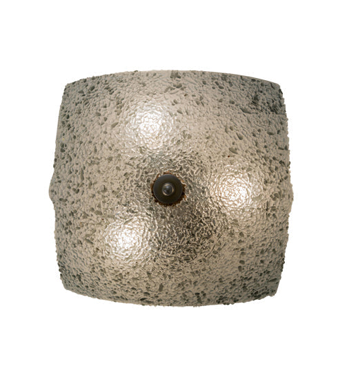 Meyda Lighting Metro Fusion 23" 3-Light Gray Moonscape Flush Mount Light With Clear and Gray Shade Glass