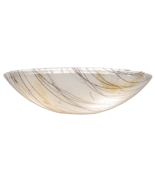 Meyda Lighting Metro Fusion 24" Ramoscelli White Iridescent & Clear Shade Glass