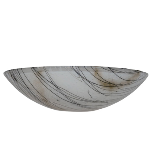 Meyda Lighting Metro Fusion 24" Ramoscelli White Iridescent & Clear Shade Glass