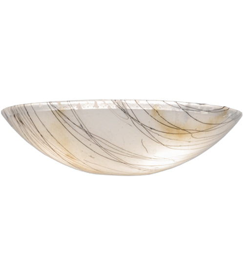 Meyda Lighting Metro Fusion 24" Ramoscelli White Iridescent & Clear Shade Glass