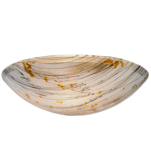 Meyda Lighting Metro Fusion 24"W x 7"H White Fused Ramoscelli Shade Glass
