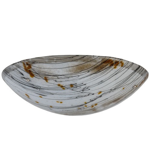 Meyda Lighting Metro Fusion 24"W x 7"H White Fused Ramoscelli Shade Glass
