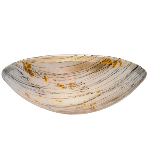 Meyda Lighting Metro Fusion 24"W x 7"H White Fused Ramoscelli Shade Glass