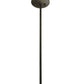 Meyda Lighting Metro Fusion 25" 3-Light Craftsman Brown Inverted Pendant Light With White Ramoscelli Shade Glass
