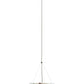 Meyda Lighting Metro Fusion 25" 3-Light Craftsman Brown Inverted Pendant Light With White Ramoscelli Shade Glass