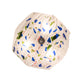 Meyda Lighting Metro Fusion 25" 3-Light Nickel Tossalad Flush Mount Light With Multi-Colored Confetti Shade Glass