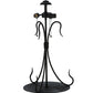 Meyda Lighting Metro Fusion 28" 3-Light Black Marina Table Lamp With Amber and Smoke Shade Glass