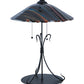 Meyda Lighting Metro Fusion 28" 3-Light Black Marina Table Lamp With Amber and Smoke Shade Glass