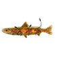 Meyda Lighting Metro Fusion 29" 2-Light Black Brown Trout Wall Sconce With Multi-Colored Shade Glass