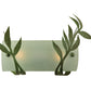 Meyda Lighting Metro Fusion 29" 2-Light Tarnished Copper Rainbow Trout Wall Sconce With Multi-Colored Shade Glass