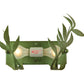 Meyda Lighting Metro Fusion 29" 2-Light Tarnished Copper Rainbow Trout Wall Sconce With Multi-Colored Shade Glass