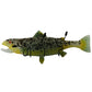 Meyda Lighting Metro Fusion 29.5" 2-Light Black Wall Sconce With Hunter Green and Brown Trout Shade Glass