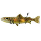 Meyda Lighting Metro Fusion 30" 2-Light Black Wall Sconce With Multi-Colored Brown Trout Shade Glass
