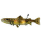 Meyda Lighting Metro Fusion 30" 2-Light Black Wall Sconce With Multi-Colored Brown Trout Shade Glass