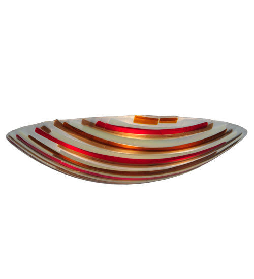 Meyda Lighting Metro Fusion 30"W x 6"H Multi-Colored Marina Bowl Shade Glass