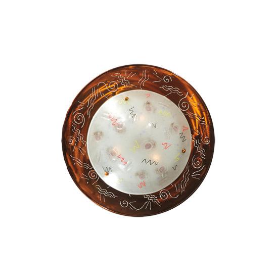 Meyda Lighting Metro Fusion 31" 3-Light Nickel Super Nova Inverted Pendant Light With Clear Noodles Shade Glass