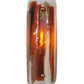 Meyda Lighting Metro Fusion 4" Translucent Copper Marina Wall Sconce With Amber & Beige Iridescent Shade Glass