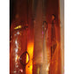 Meyda Lighting Metro Fusion 4" Translucent Copper Marina Wall Sconce With Amber & Beige Iridescent Shade Glass