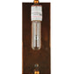 Meyda Lighting Metro Fusion 4" Translucent Copper Marina Wall Sconce With Amber & Beige Iridescent Shade Glass
