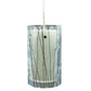 Meyda Lighting Metro Fusion 5" Nickel Branches Mini Pendant Light With White Shade Glass